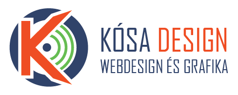 Kósa Design logó Webdesign és Grafika felirattal