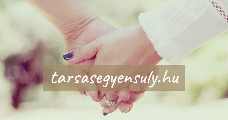 Kéz a kézben társasegyensuly.hu felirattal